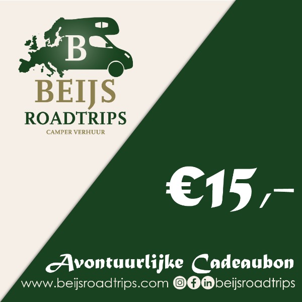 De Beijs Roadtrips Cadeaubon! T.w.v: €15,-