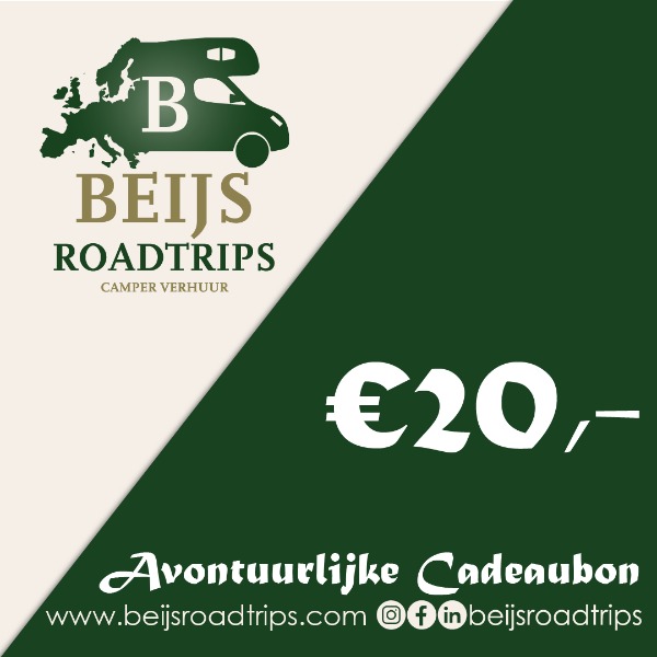 De Beijs Roadtrips Cadeaubon! T.w.v: €20,-
