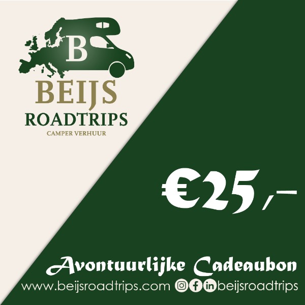 De Beijs Roadtrips Cadeaubon! T.w.v: €25,-