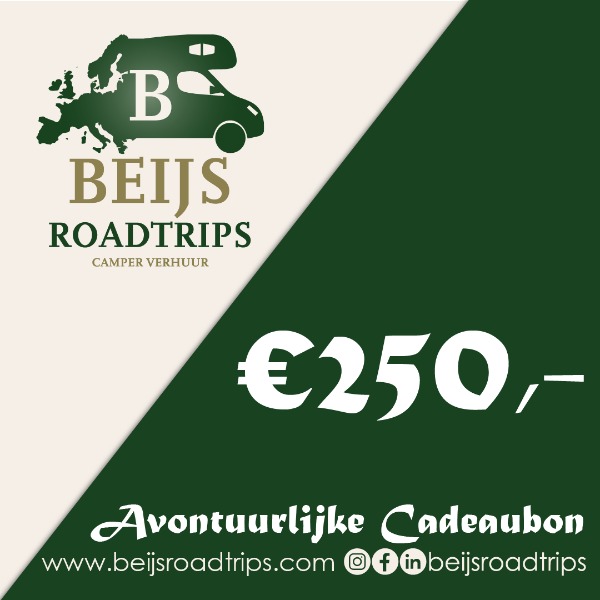 De Beijs Roadtrips Cadeaubon! T.w.v: €250,-